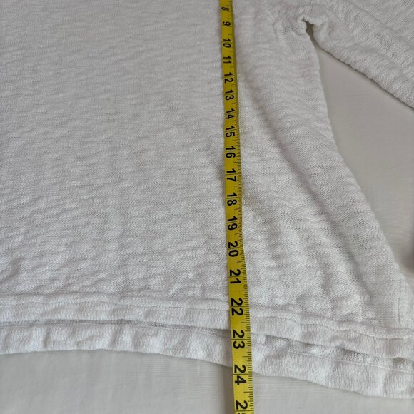 Lilly Pulitzer Jody Sweater Lightweight Textured Tassels White Large - Picture 9 of 11